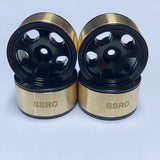 SSRC-1138 1.0 Beadlock Wheel Rims W Brass Internal Ring for 24th Scale Rock Crawlers