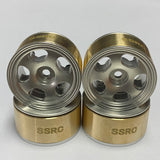 SSRC-1139 1.0 Beadlock Wheel Rims W Brass Internal Ring for 24th Scale Rock Crawlers