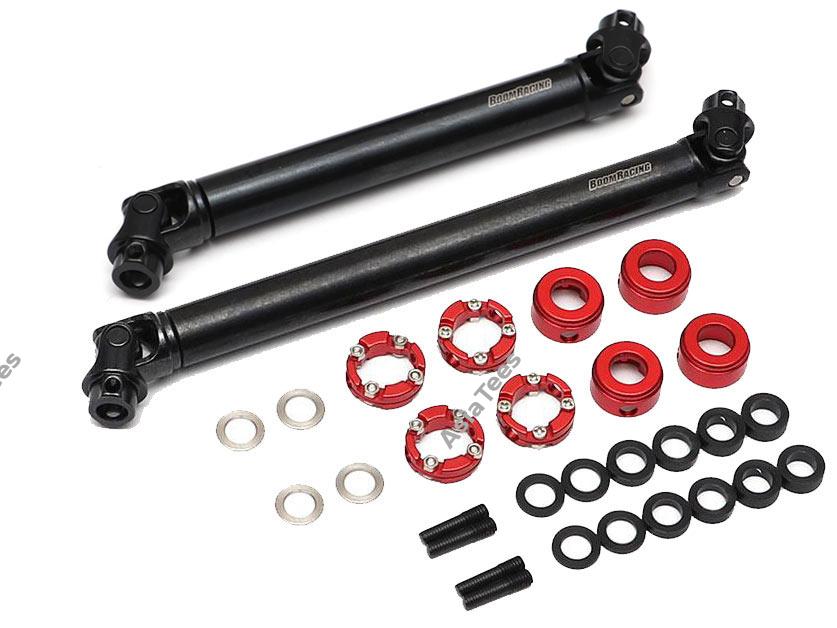BRBD955003-BOM Boom Racing BADASS™ HD Steel Center Drive Shaft Set for Axial Bomber Front & Rear (2) [Recon G6 Certified] for Axial RR10 Bomber