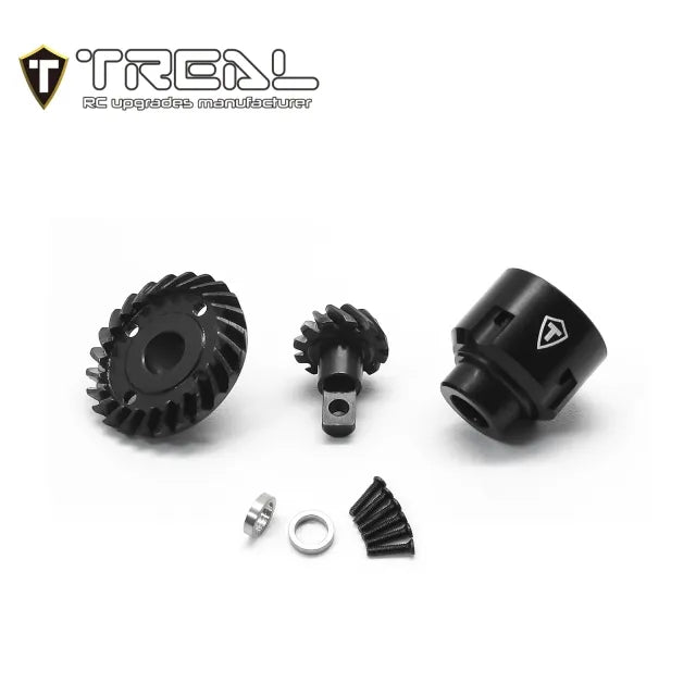 TREAL Harden Steel Differential Gears Set 12T/24T for FCX24 Smasher Power