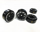 Treal 1.0 Beadlock Wheels(4P-Set) for Axial SCX24 with Brass Rings Weighted 22.4g-B Type