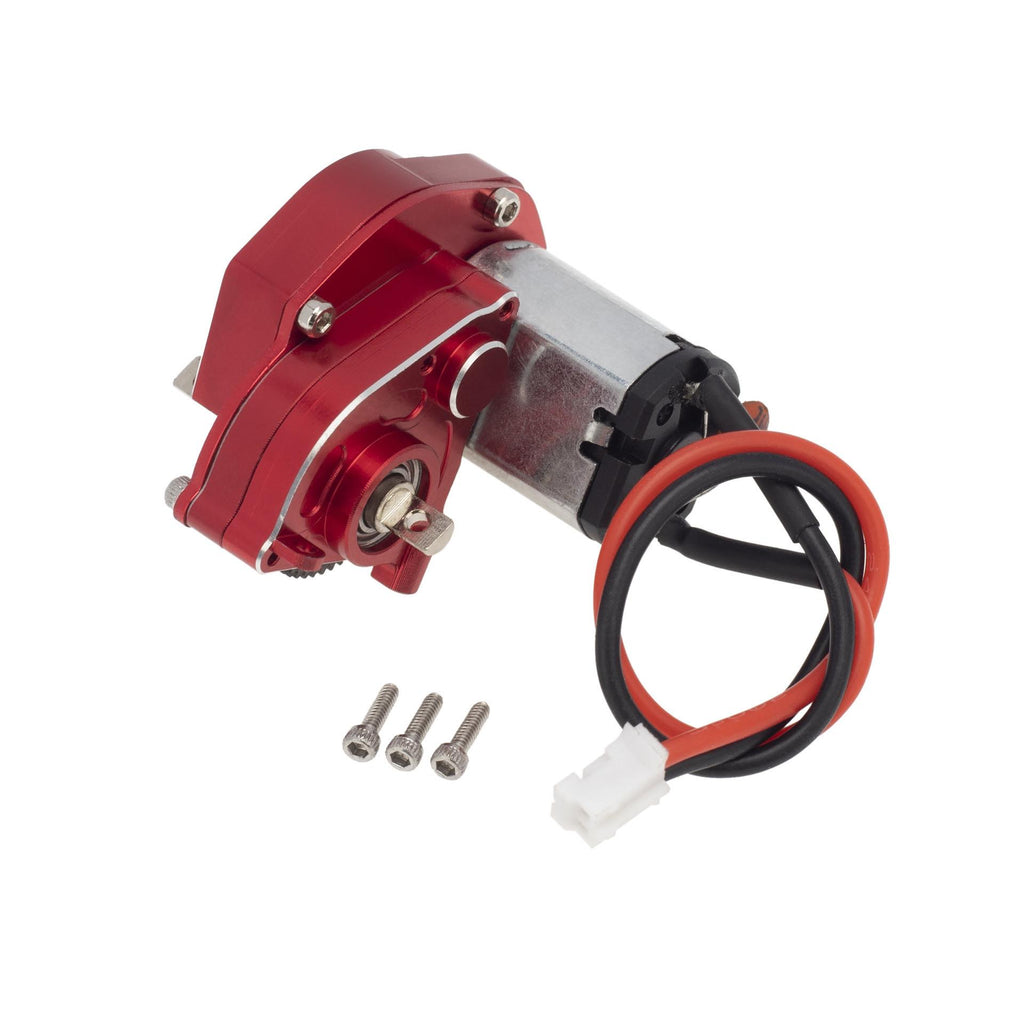 SSRC-1191-A BRUSHED ESC W ALUM ALLOY GEARBOX BRUSHED MOTOR 66T RED